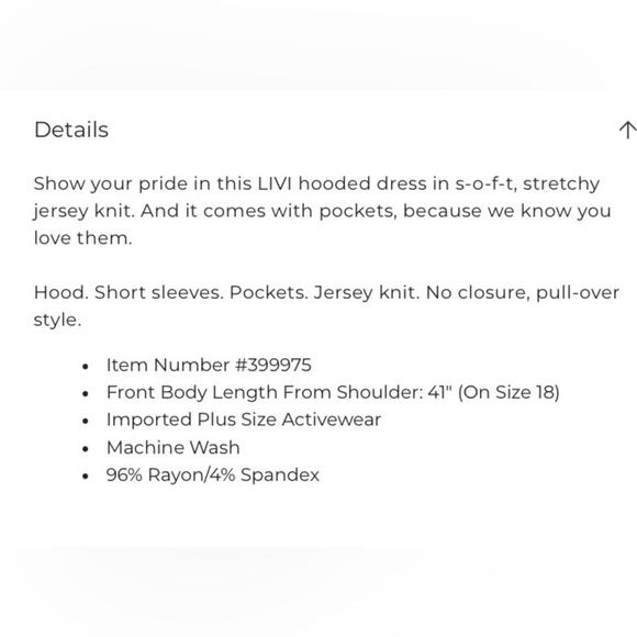 LANE BRYANT LIVI Pride Hooded Dye Effect Dress - Picture 6 of 10